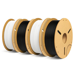 SET 4 BOBINE PLA 1kg (2 Nero + 2 Bianco)